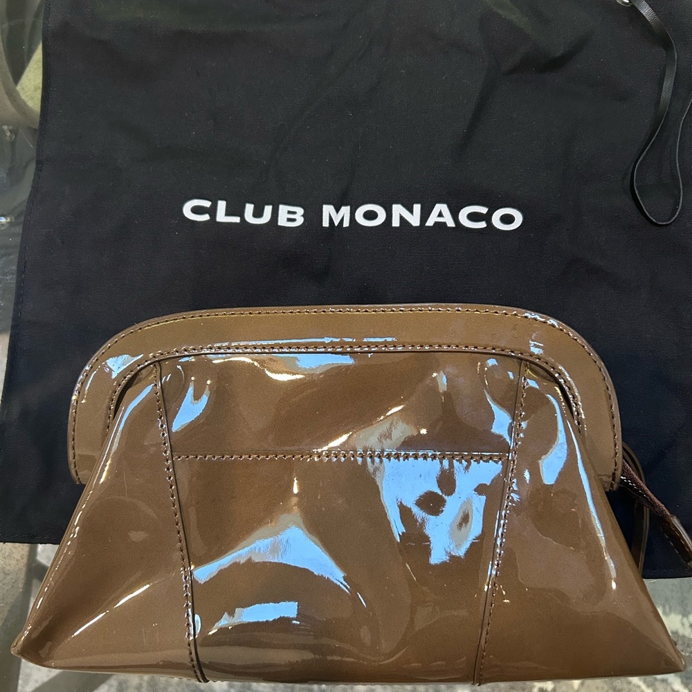 Club Monaco Brown Leather Detail